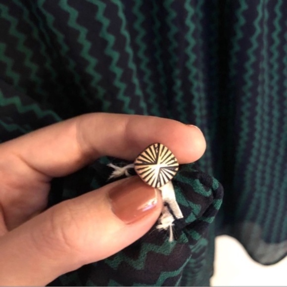 Anthropologie Maeve Tie Front Blouse - Picture 6 of 7